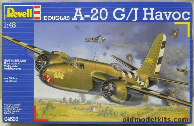 Revell 1/48 Douglas A-20G / A-20J Havoc - USAAF or RAF, 04598 plastic model kit